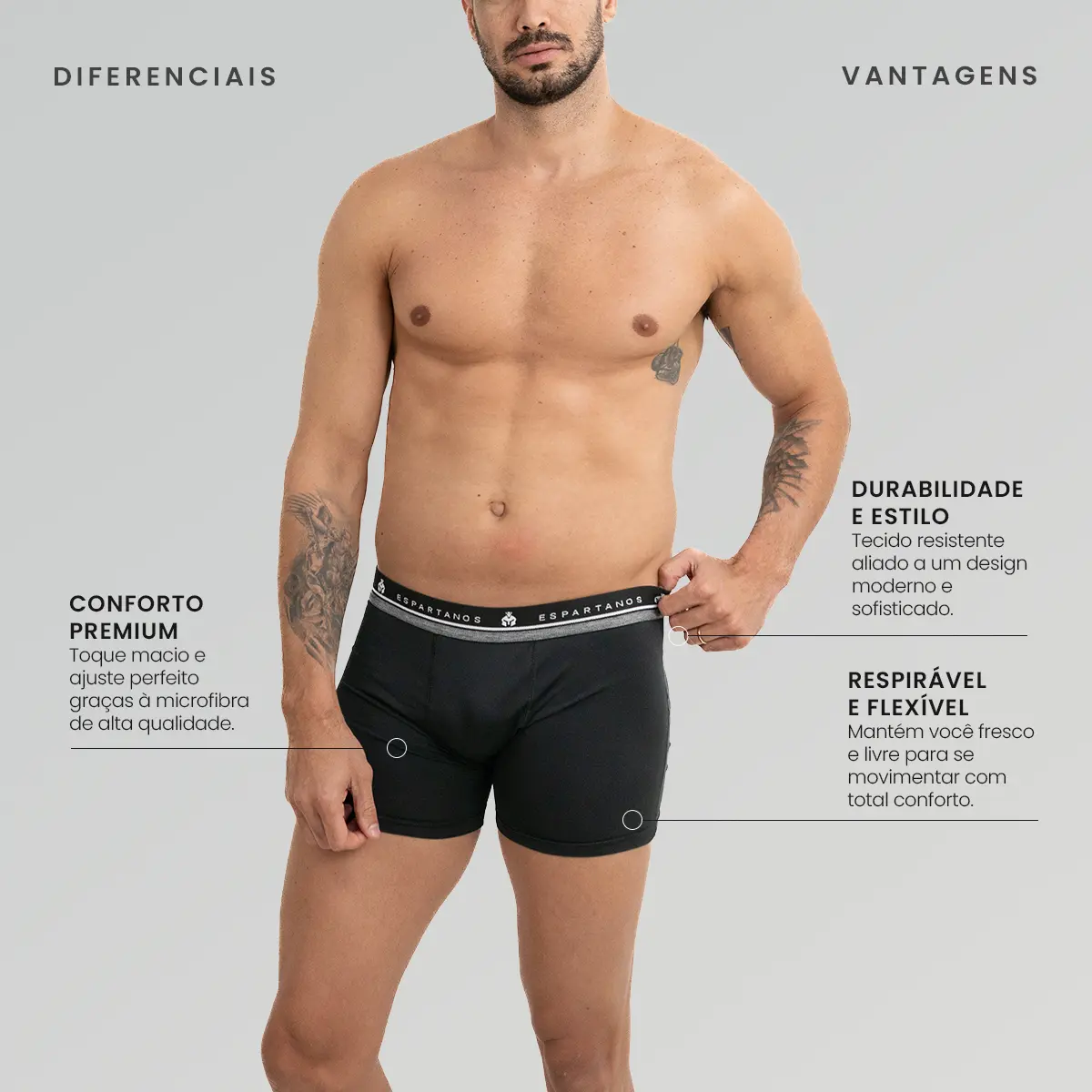 Kit Com 10 Cuecas Boxer Masculina Microfibra Original - Image 3